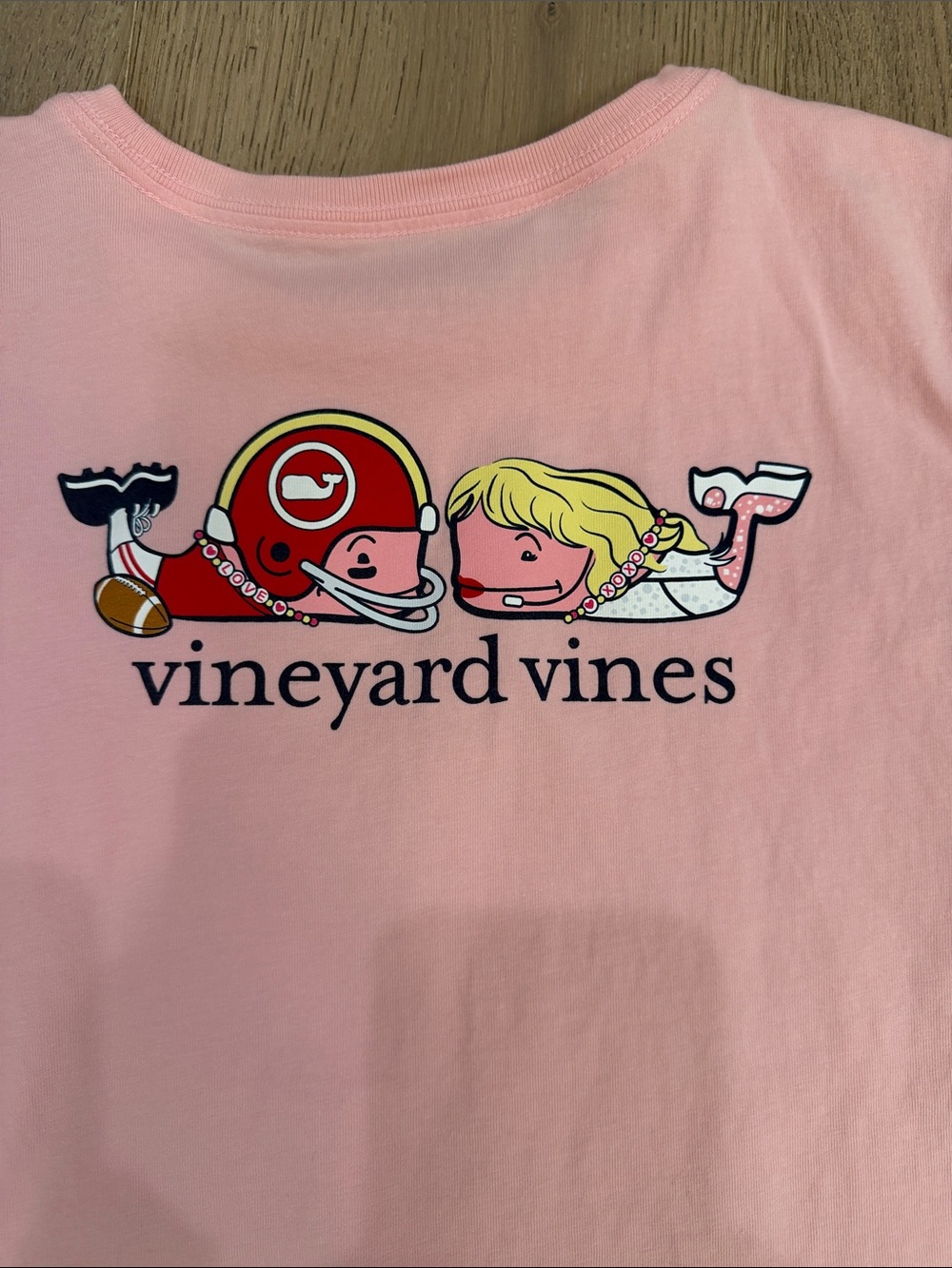 Vineyard Vines - Taylor Swift & Travis Kelce Engagement, Light Pink Whale Tee